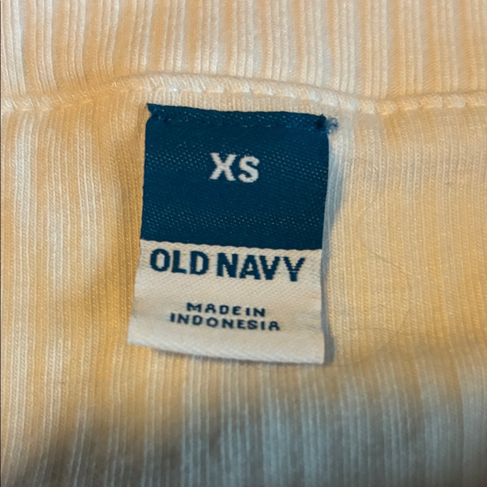 Old Navy Off-Shoulder Ribbed Top - White - Picture 2 of 3